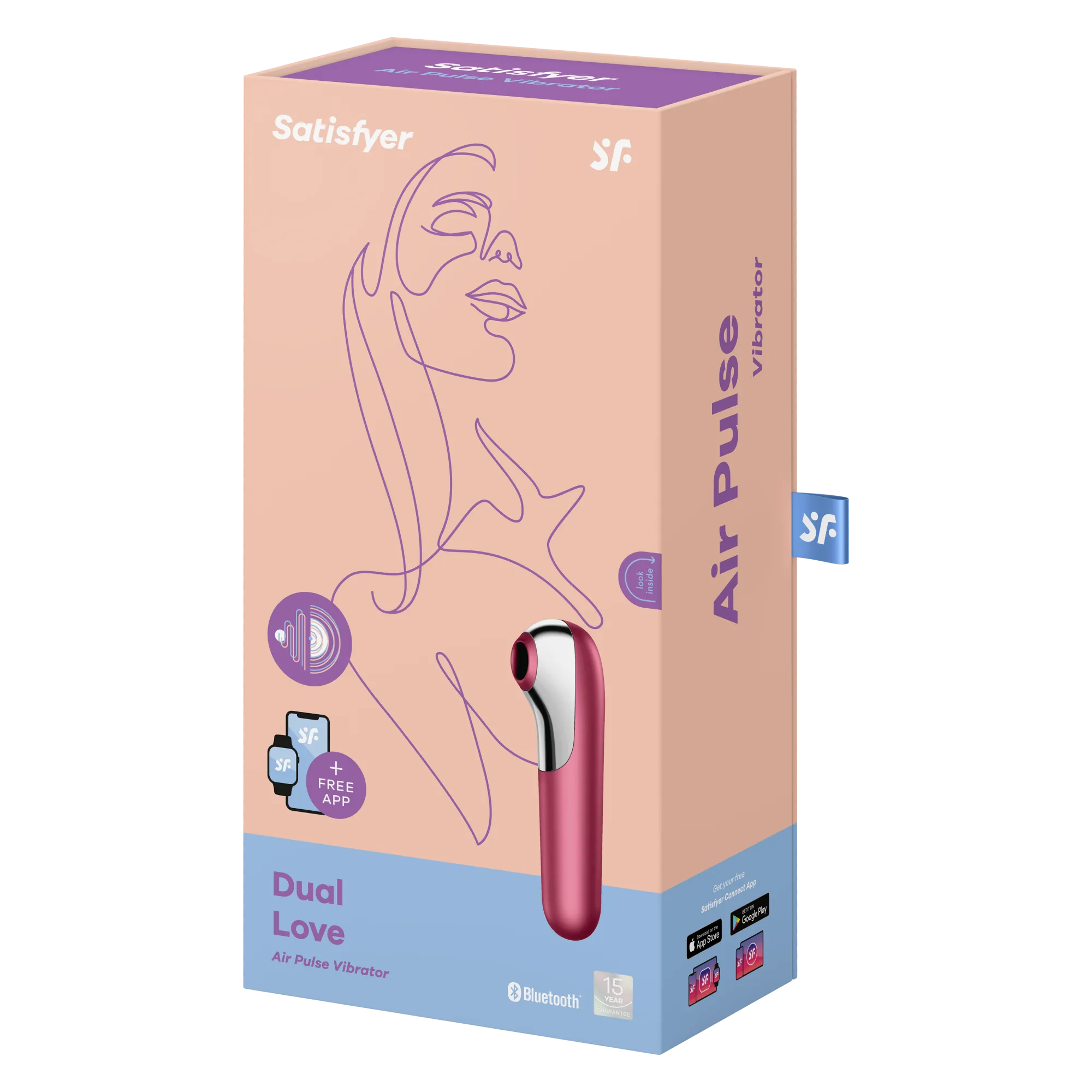 вакуумный массажер satisfyer dual love pink 003054sa в 