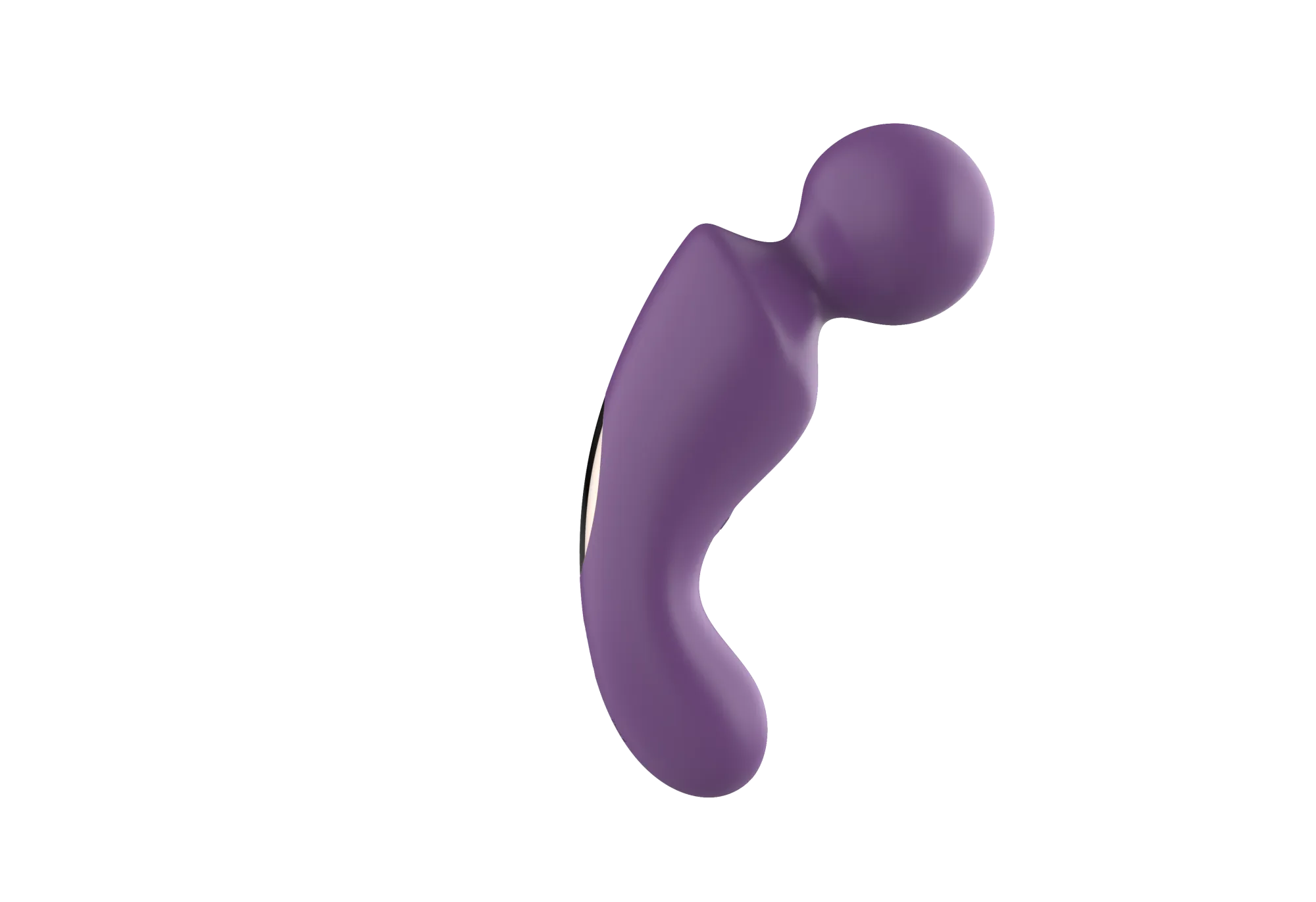 вибратор- вонд с изогнутым корпусом secwell sw24125-purple в 