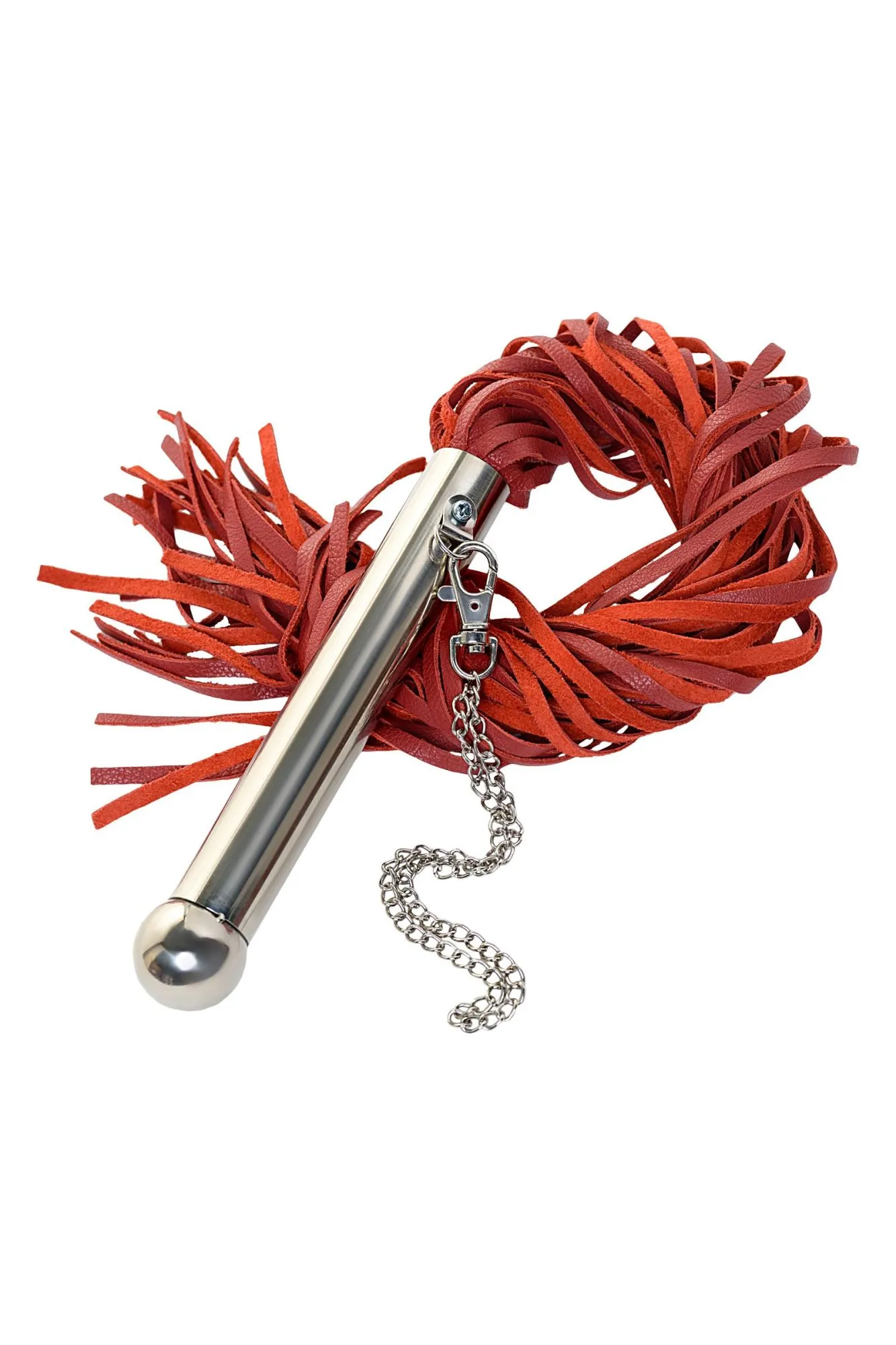 плеть toyfa theatre, кожаная, красная, 70 см в 