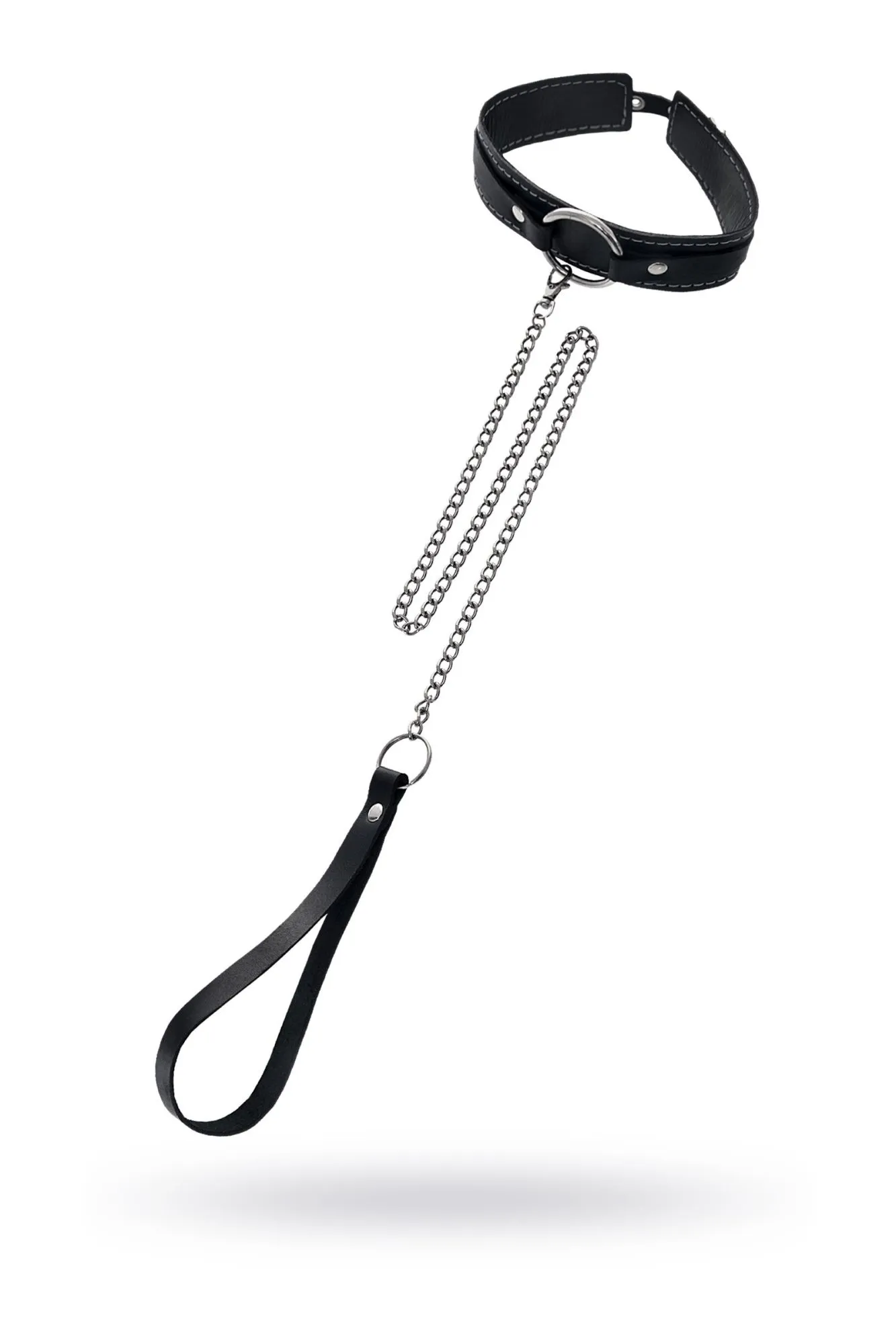 чокер-ошейник pecado bdsm, натуральная кожа, чёрный в 