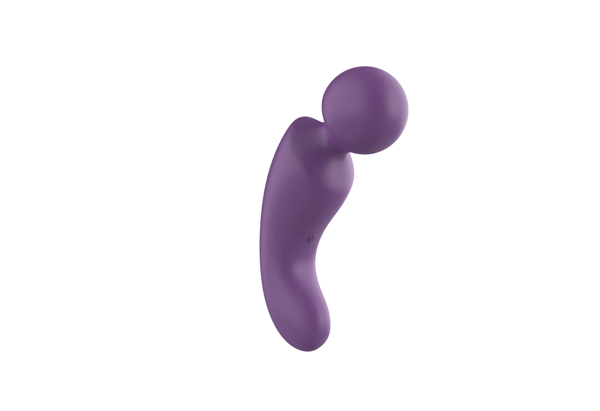 вибратор- вонд с изогнутым корпусом secwell sw24125-purple в 