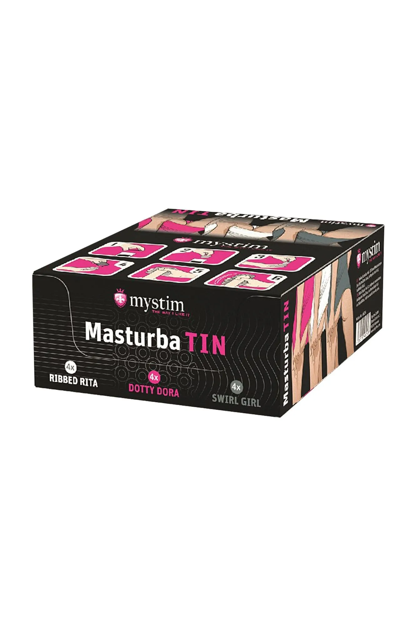набор мастурбаторов mystim mystim masturbatin set, tpe, белый, 5,5 см в 