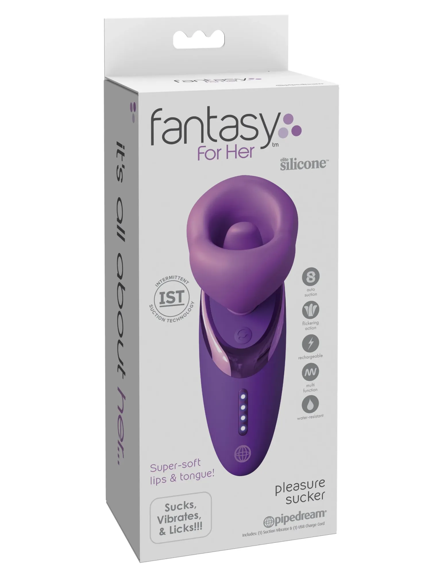 вакуумный стимулятор fantasy for her pleasure sucker -purple pipedream 496912pd в 