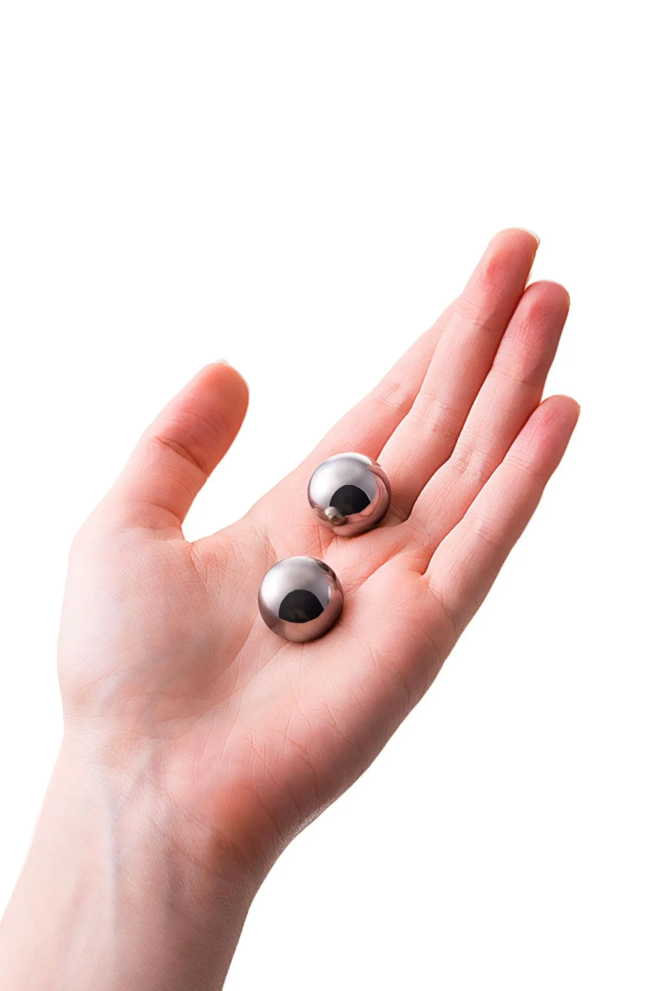 вагинальные шарики metal by toyfa, металл, серебряные, ø 2 см в 