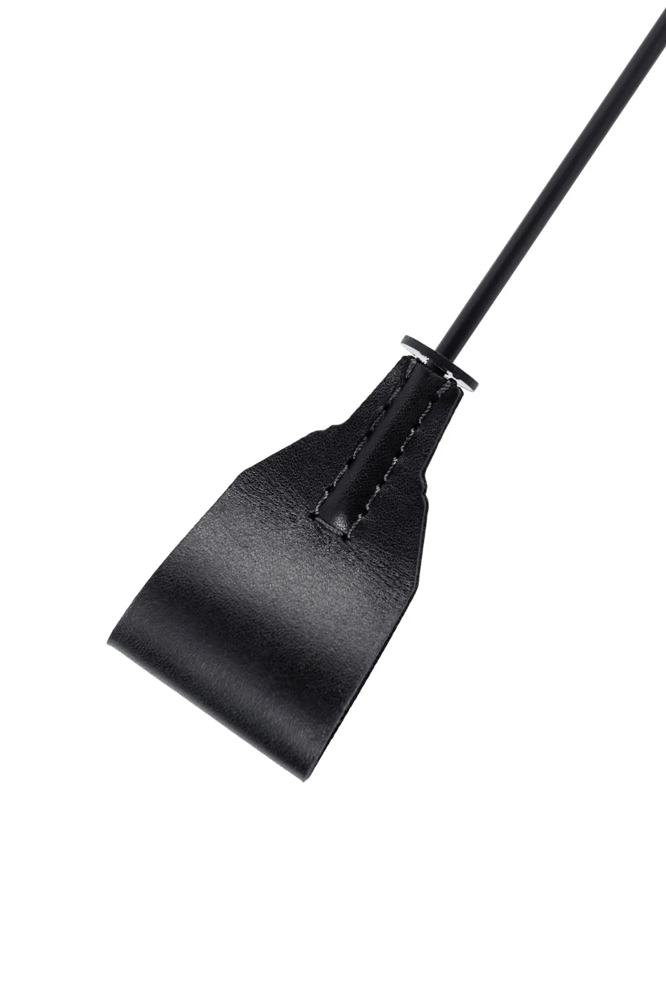 стек pecado bdsm, с металлической рукоятью, натуральная кожа, чёрный в 