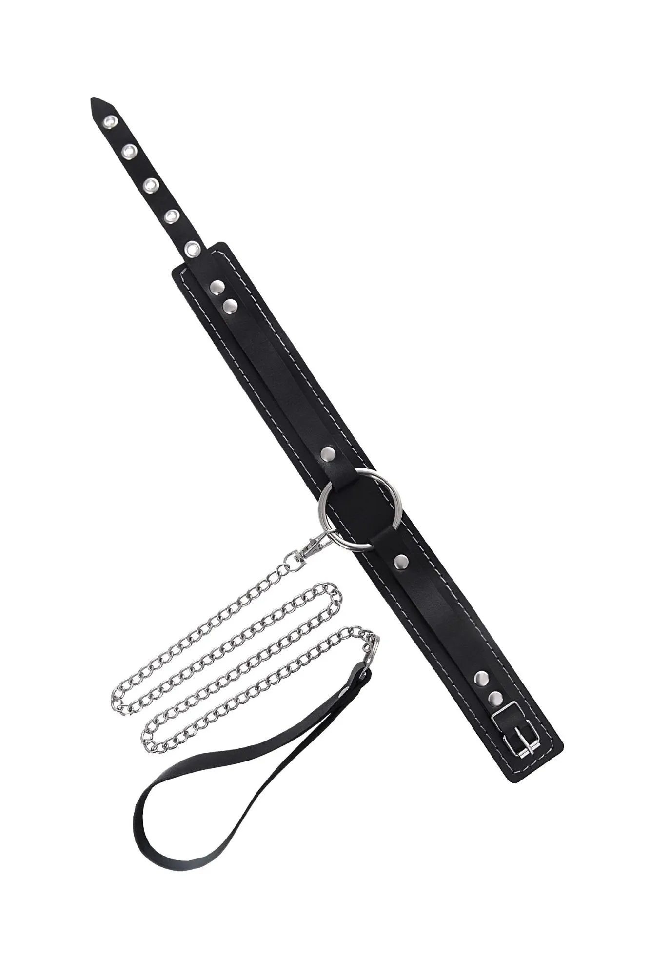 чокер-ошейник pecado bdsm, натуральная кожа, чёрный в 