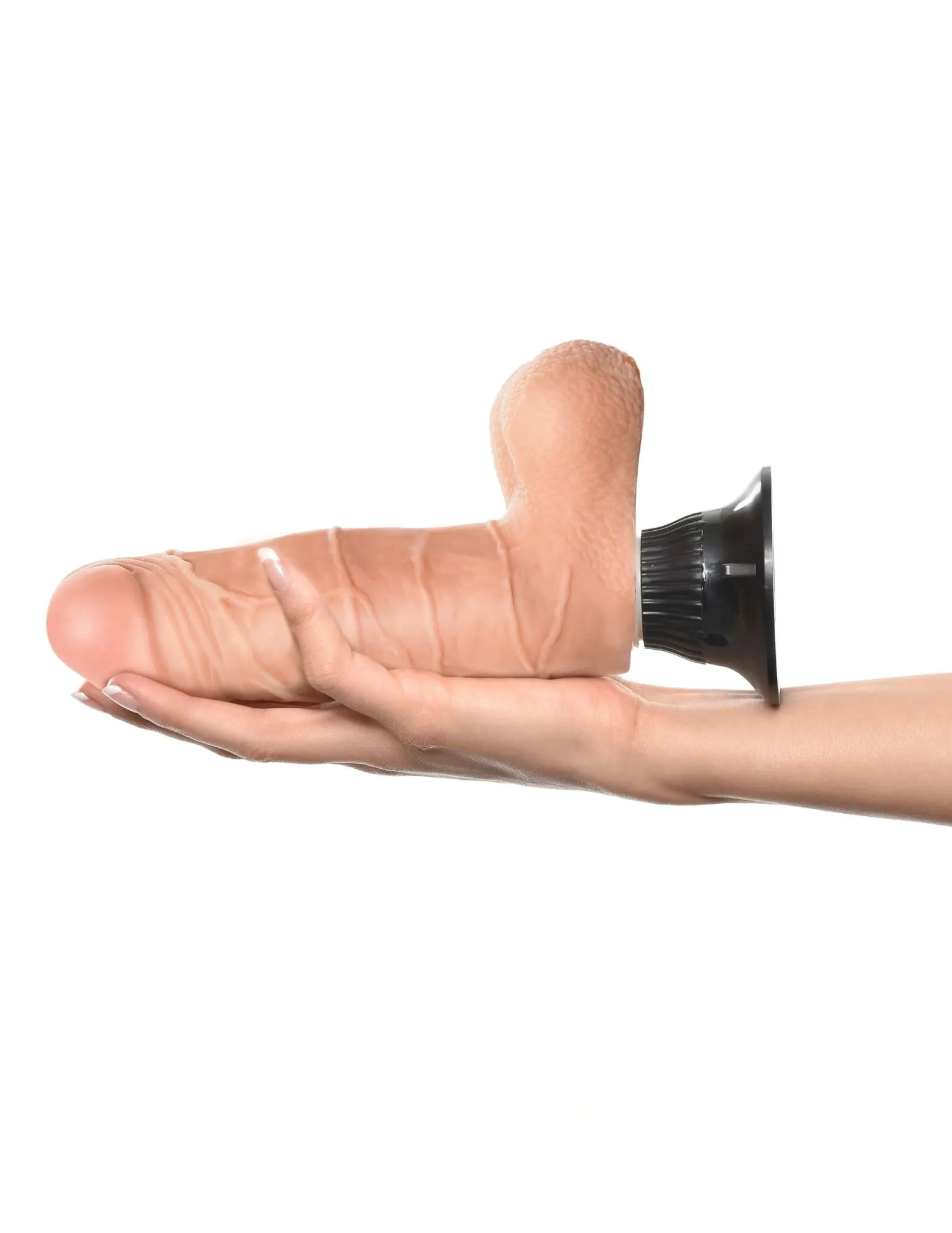 вибратор на присоске pipedream real feel deluxe № 1, телесный в 