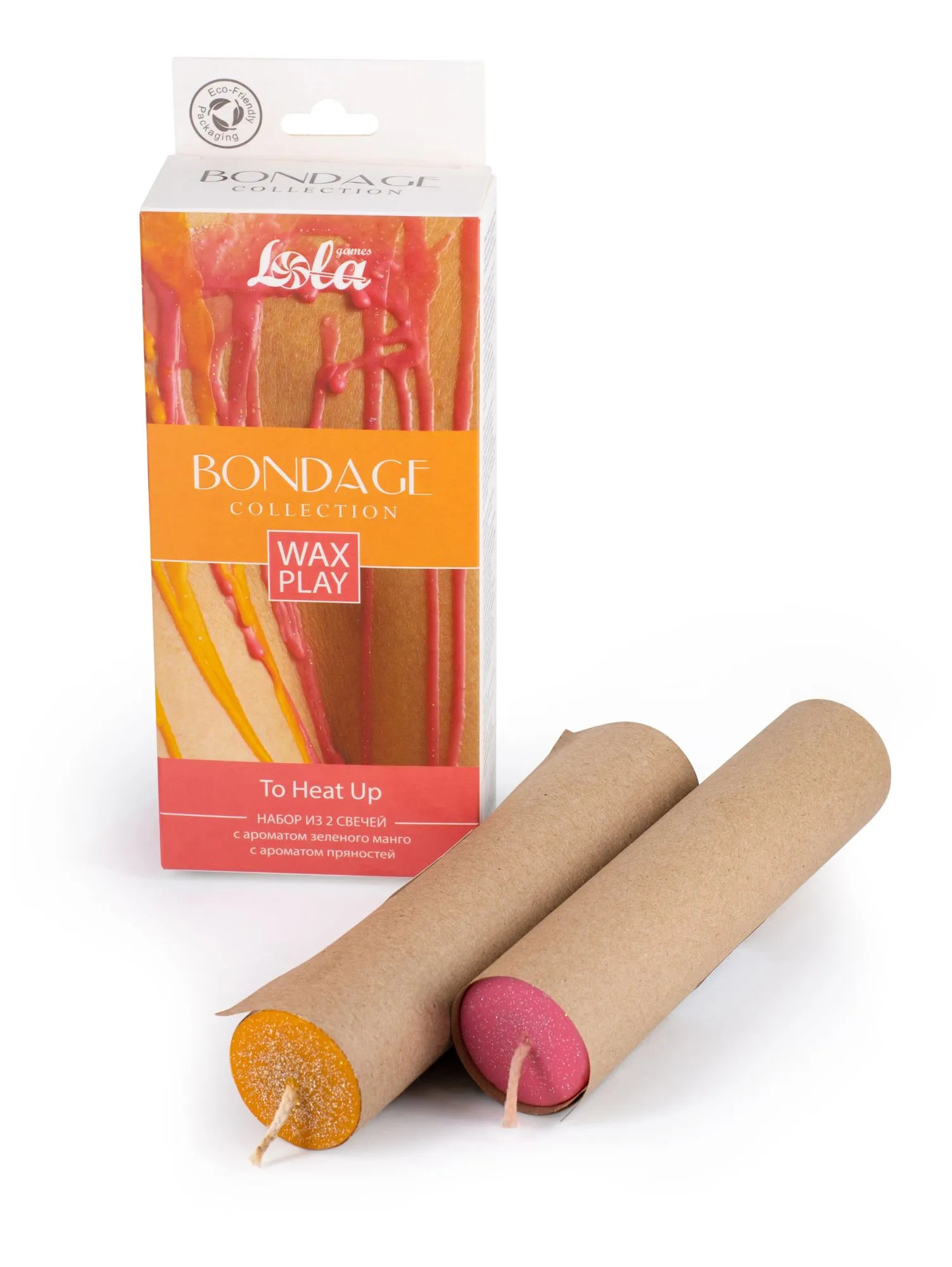набор из 2 wax play свечей bondage to heat up 1067-01lola в 