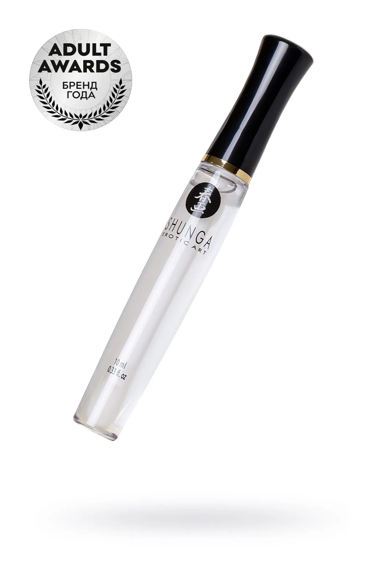 блеск для губ shunga «божественное удовольствие», эффект ледяного огня, клубника и шампанское, 10 мл в 