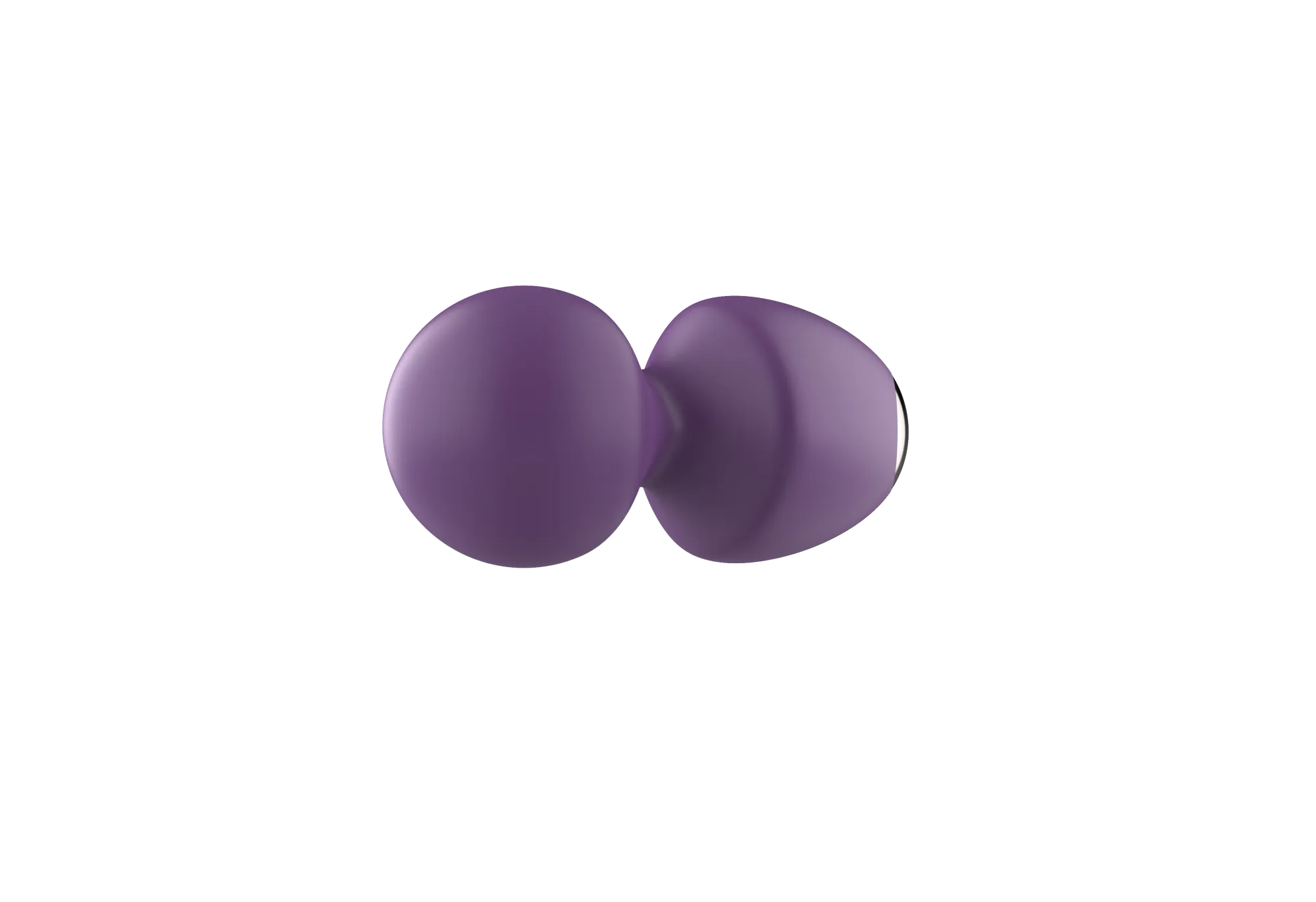 вибратор- вонд с изогнутым корпусом secwell sw24125-purple в 