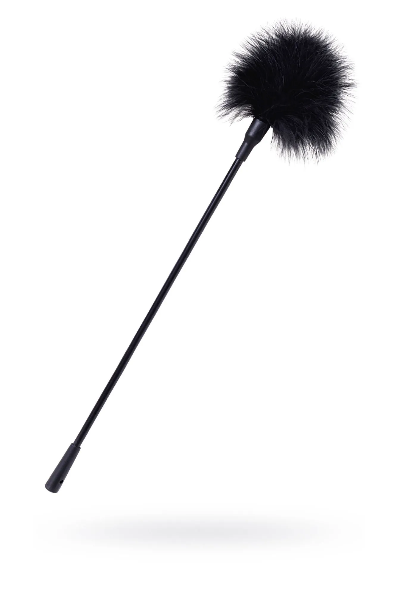 щекоталка toyfa theatre, пух, черная в 