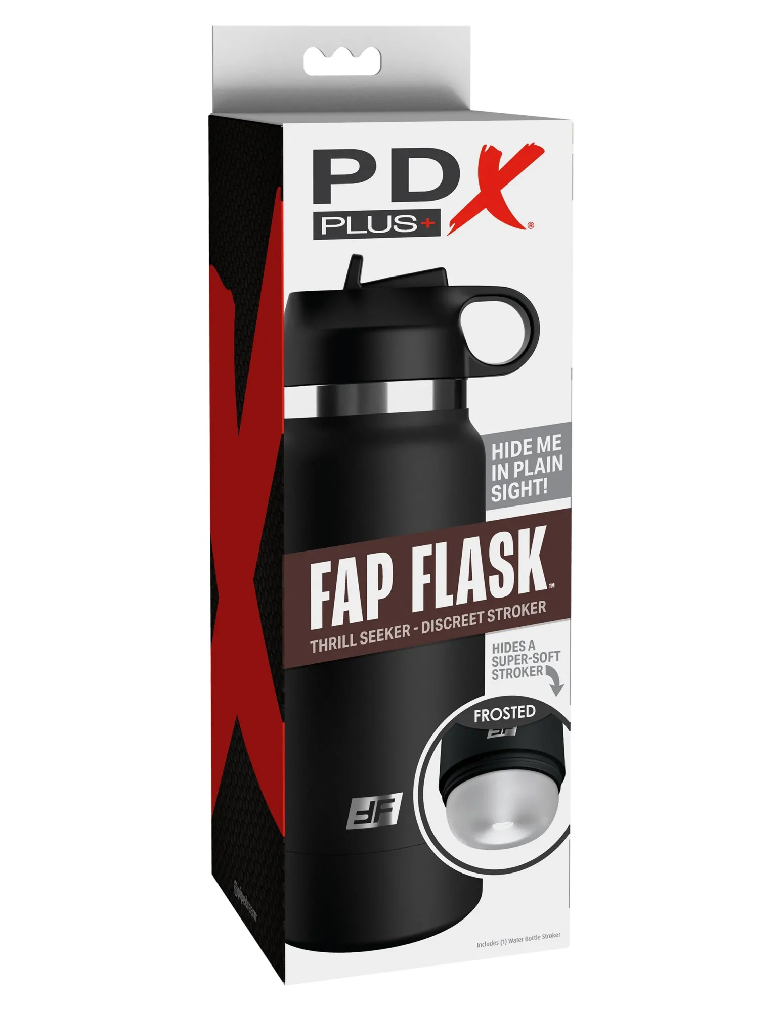 мастурбатор fap flask thrill seeker discreet stroker - black bottle - frosted pipedream rd62920pd в 