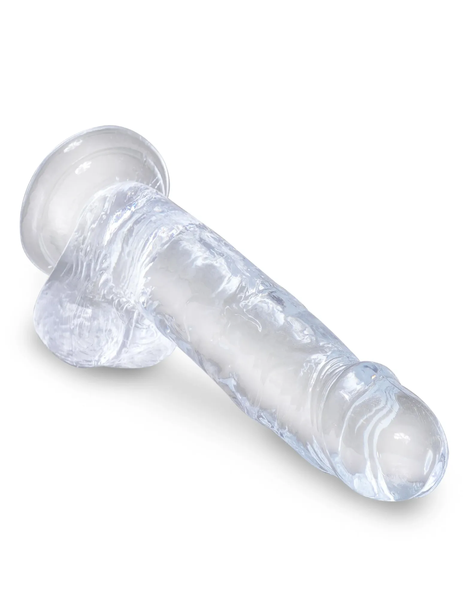 фаллоимитатор king cock clear 7" cock with balls pipedream 575420pd в 