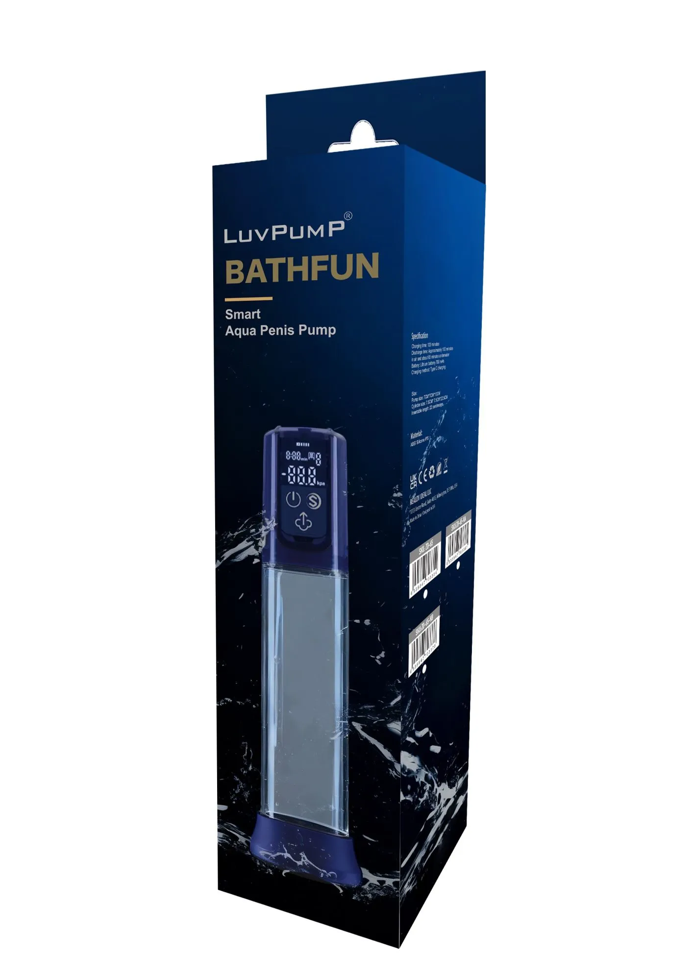 вакуумная помпа realov bathfun pro ai aqua penis pump zd-65-kb в 