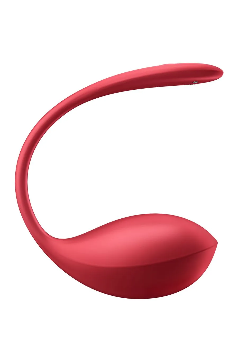 виброяйцо satisfyer shiny petal connect app с пультом ду, красный, 7,5 см в 