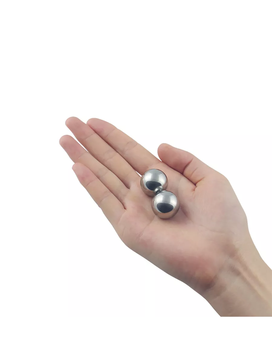 вагинальные шарики lovetoy passion dual balls, серебристый в 