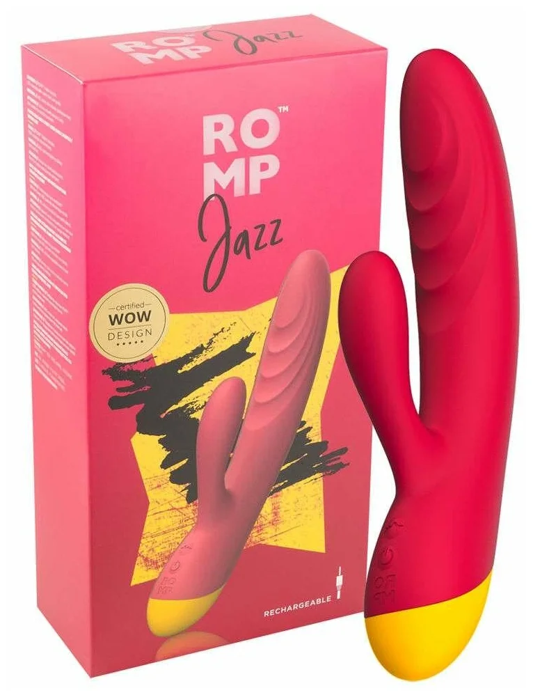 вибратор romp jazz, красный в 