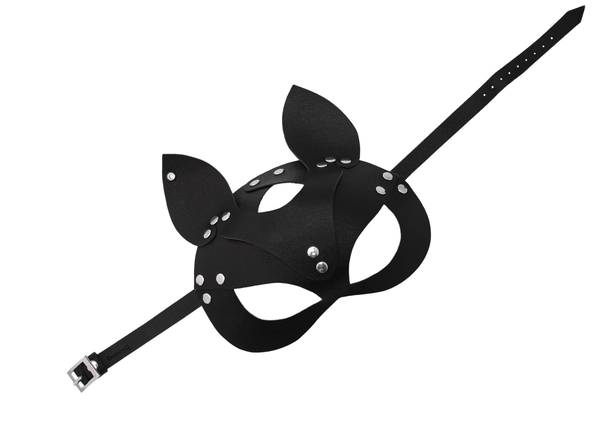 маска кошки с сережкой pinkrabbit , чёрная в 