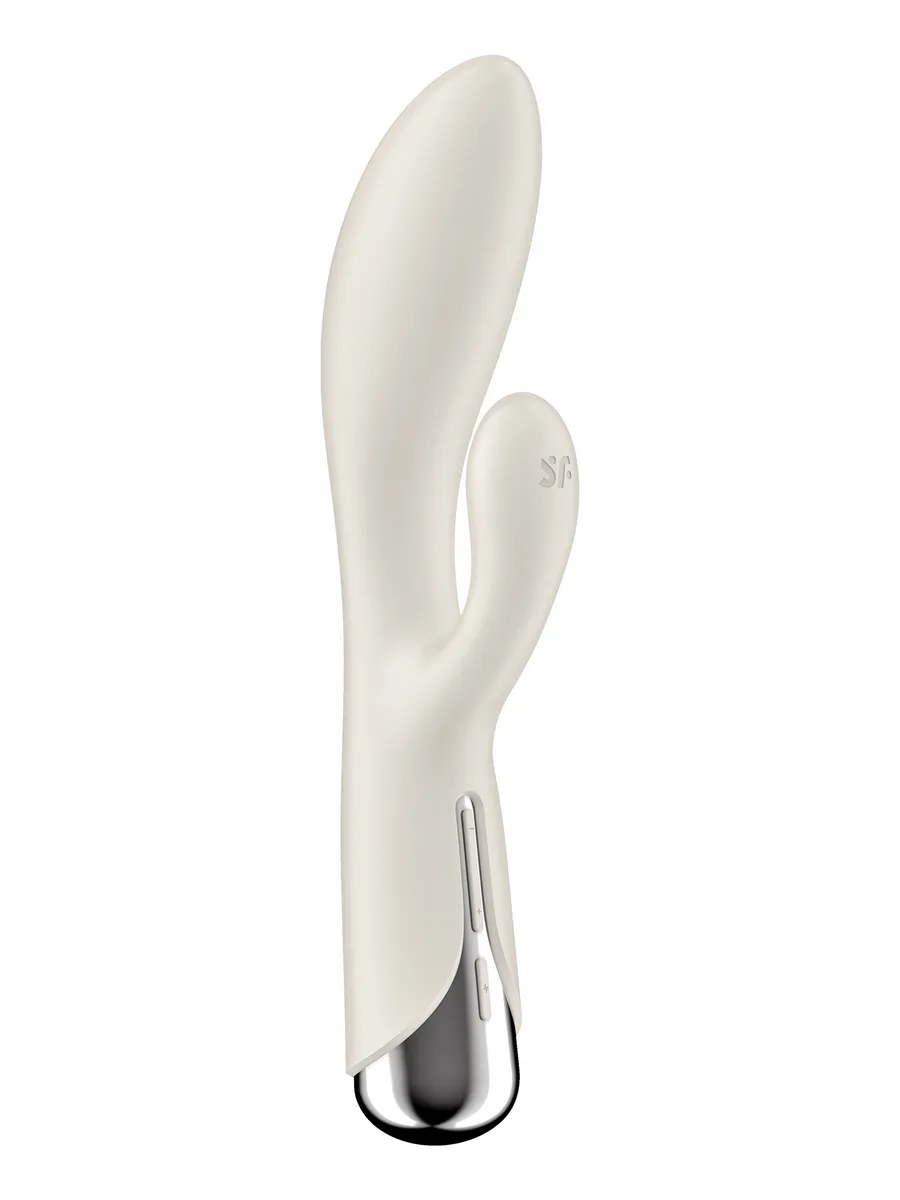вибратор-кролик с ротацией satisfyer spinning rabbit 1 (белый) в 