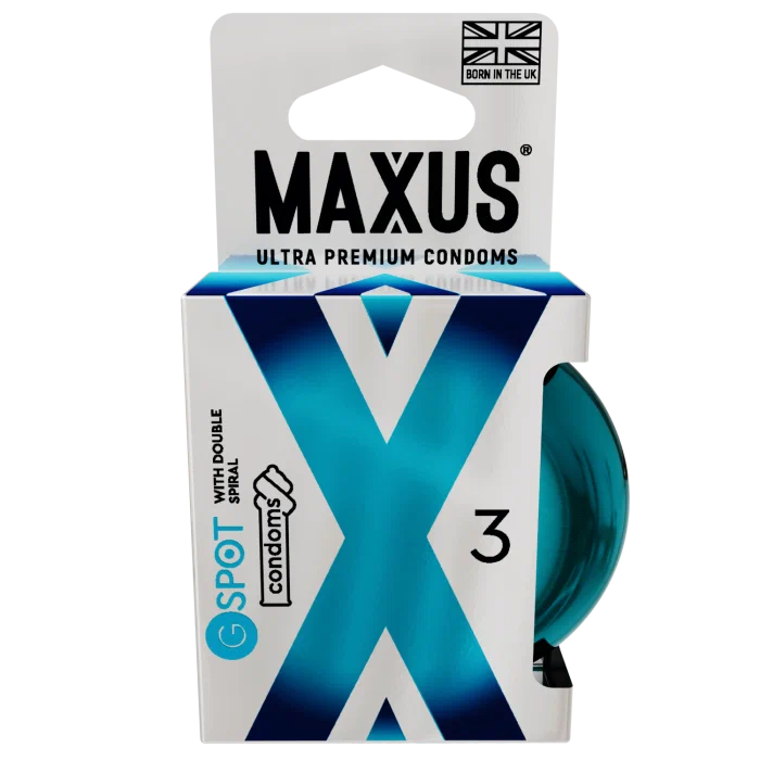 Презервативы Презервативы MAXUS G Spot 3 шт. гладкие, двойная спираль в 