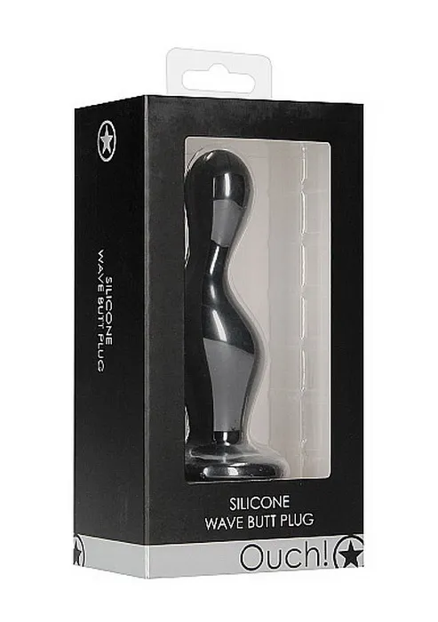 анальная пробка shots media wave butt plug в 