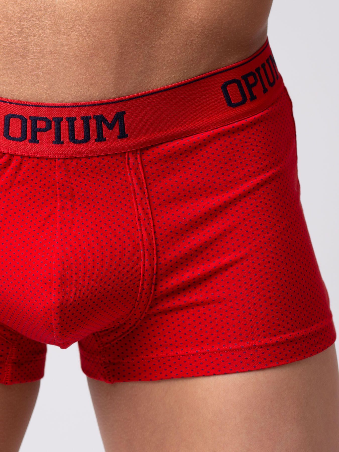 Эротическое трусы мужские боксеры opium r128, красные в 