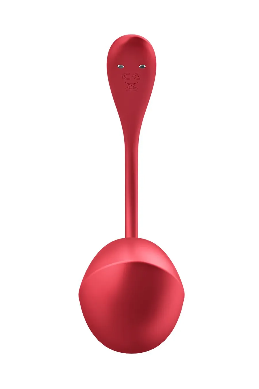виброяйцо satisfyer shiny petal connect app с пультом ду, красный, 7,5 см в 