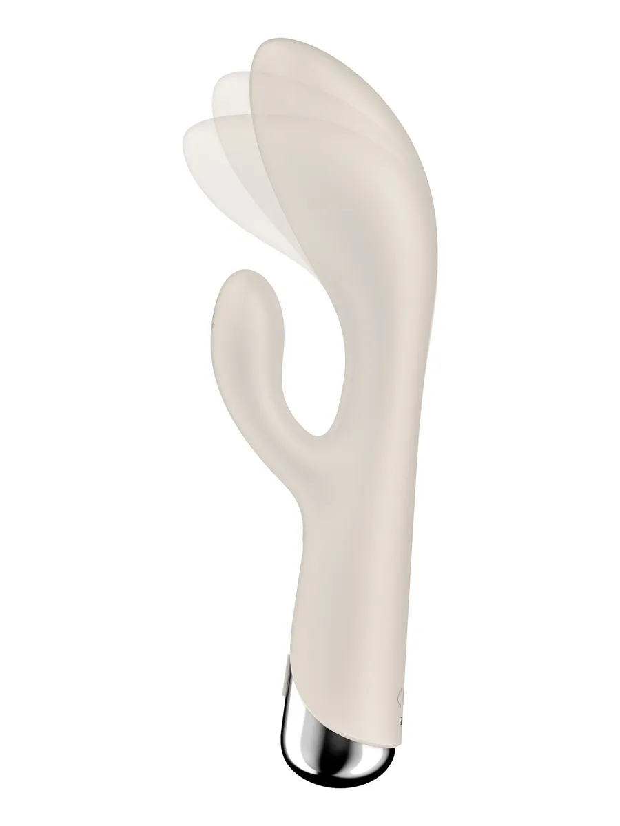 вибратор-кролик с ротацией satisfyer spinning rabbit 1 (белый) в 
