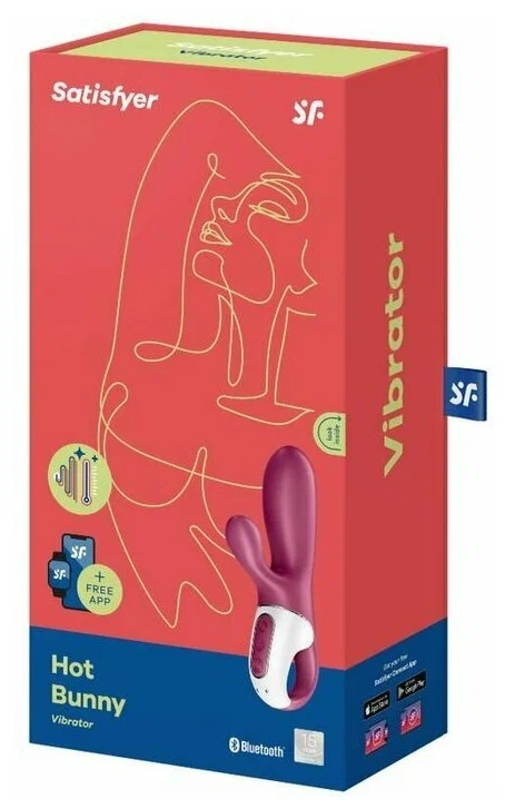 вибромасажер satisfyer hot bunny pink, розовый в 