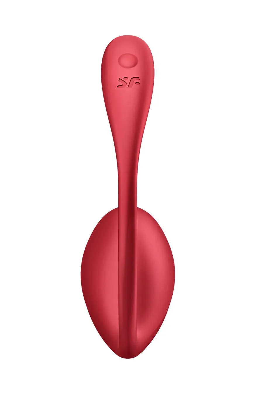 виброяйцо satisfyer shiny petal connect app с пультом ду, красный, 7,5 см в 