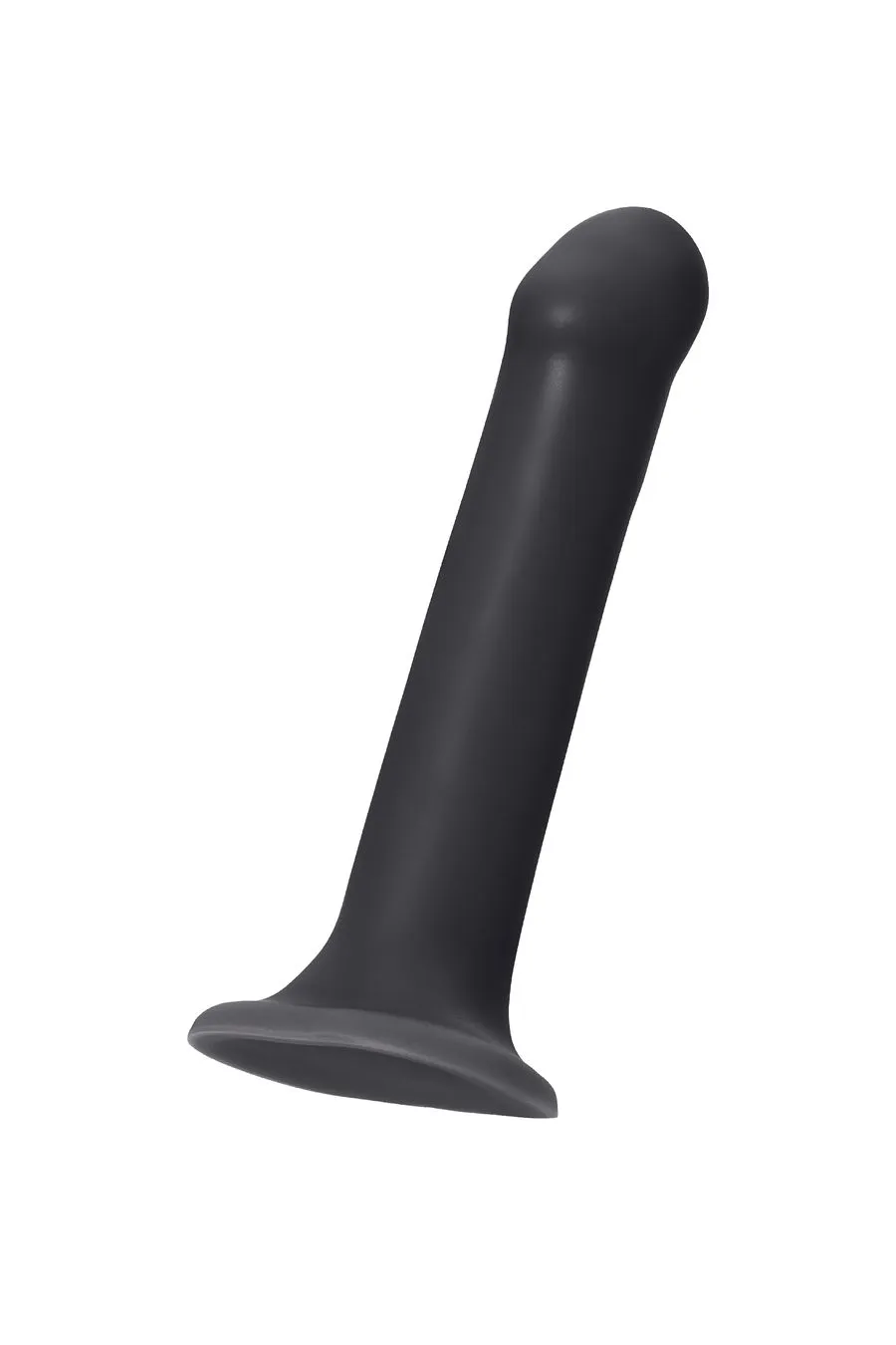 ремневой нереалистичный страпон на присоске strap-on-me, l, силикон, черный, 19 см + дисплей в 