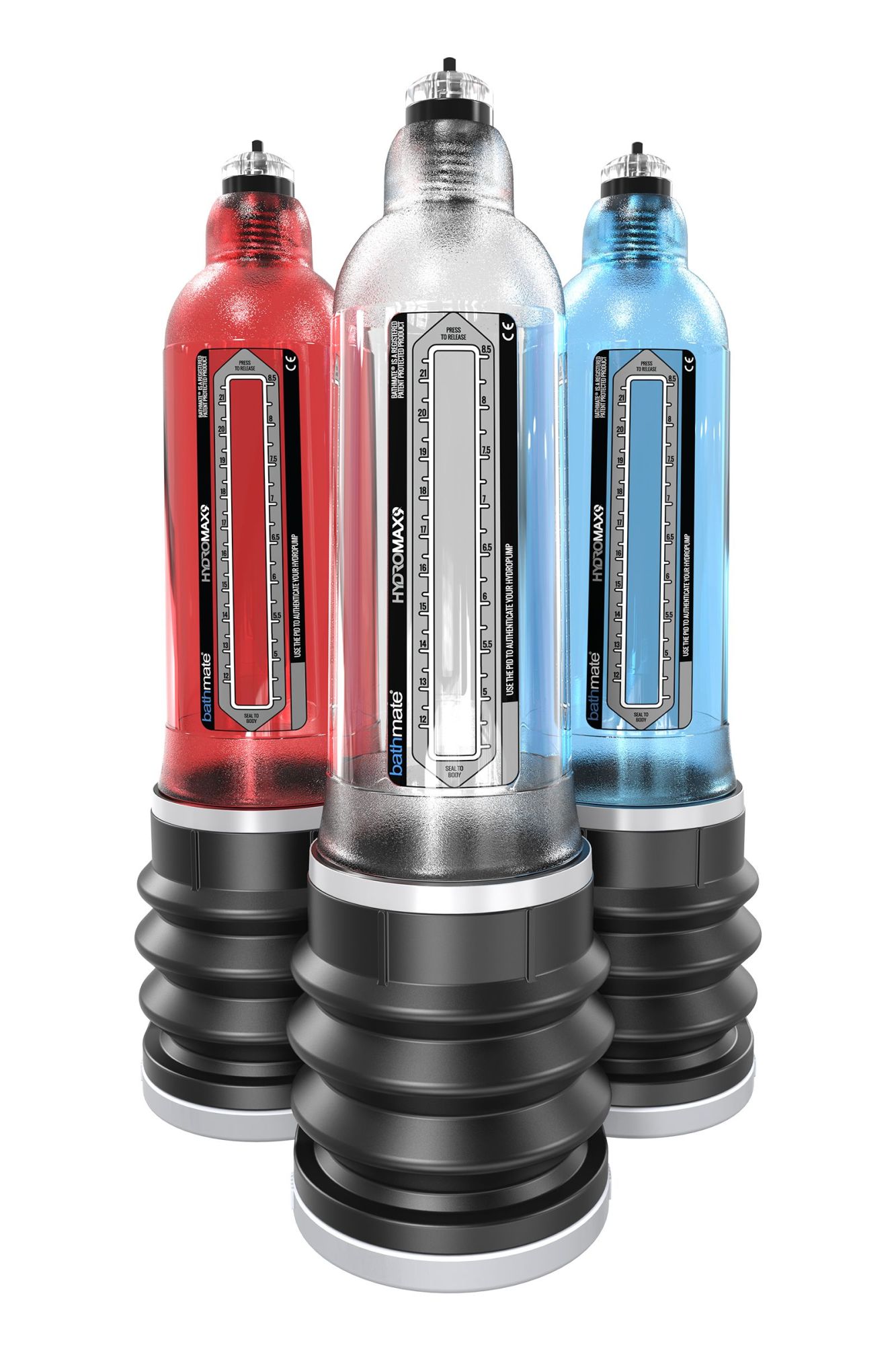 гидропомпа bathmate hydromax9, abs пластик, прозрачная, 32,5 см (аналог hydromax x40) в 
