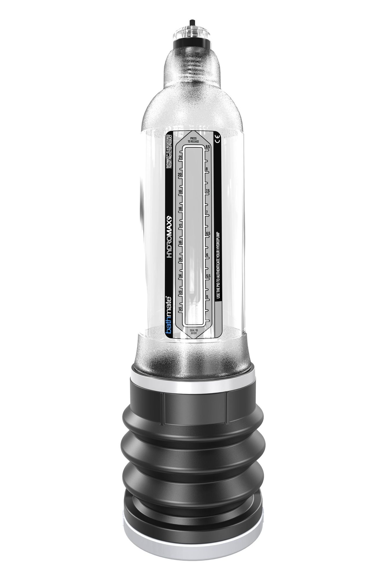 гидропомпа bathmate hydromax9, abs пластик, прозрачная, 32,5 см (аналог hydromax x40) в 