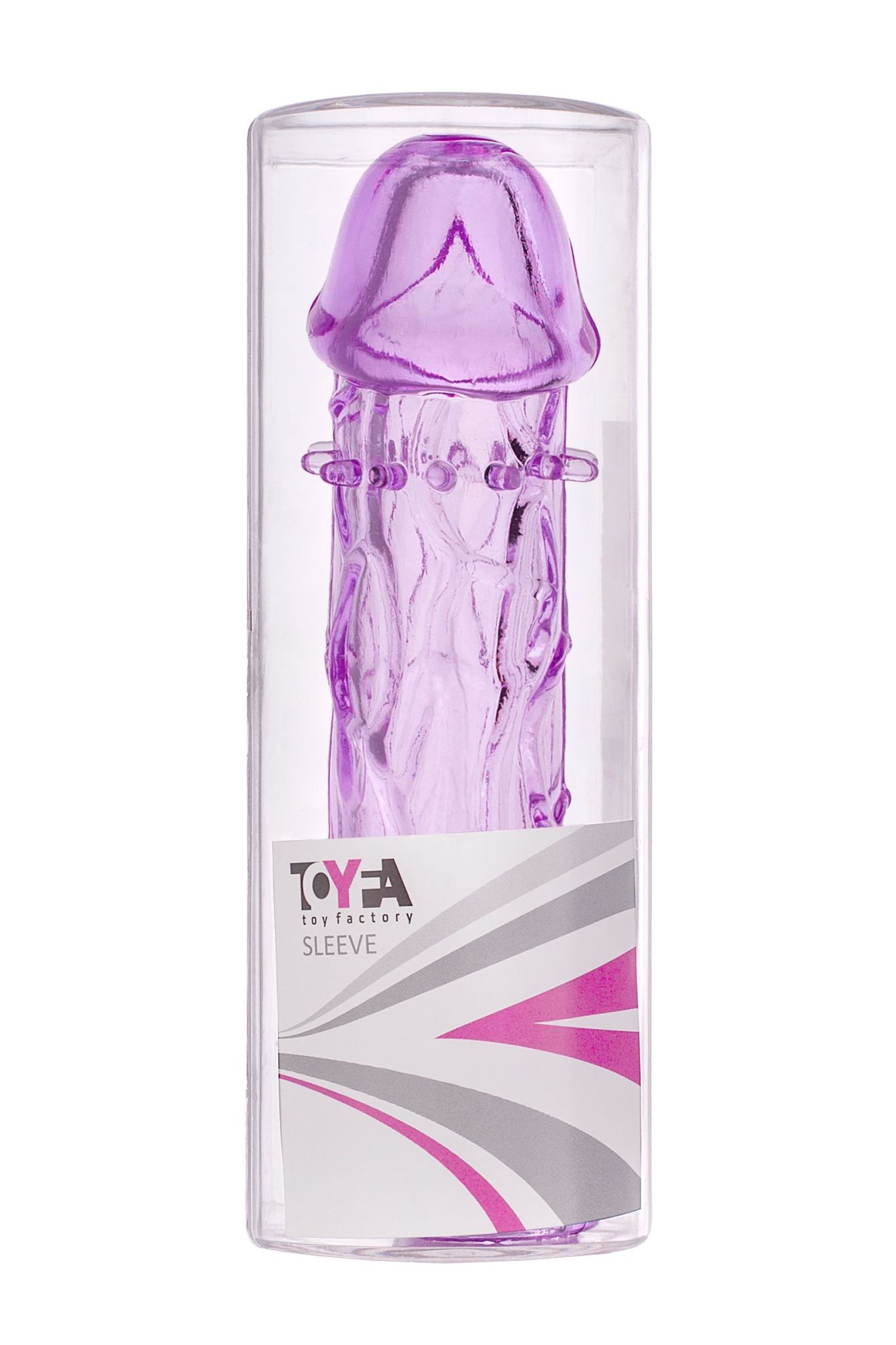 насадка toyfa, tpe, фиолетовый, 12,5 см в 