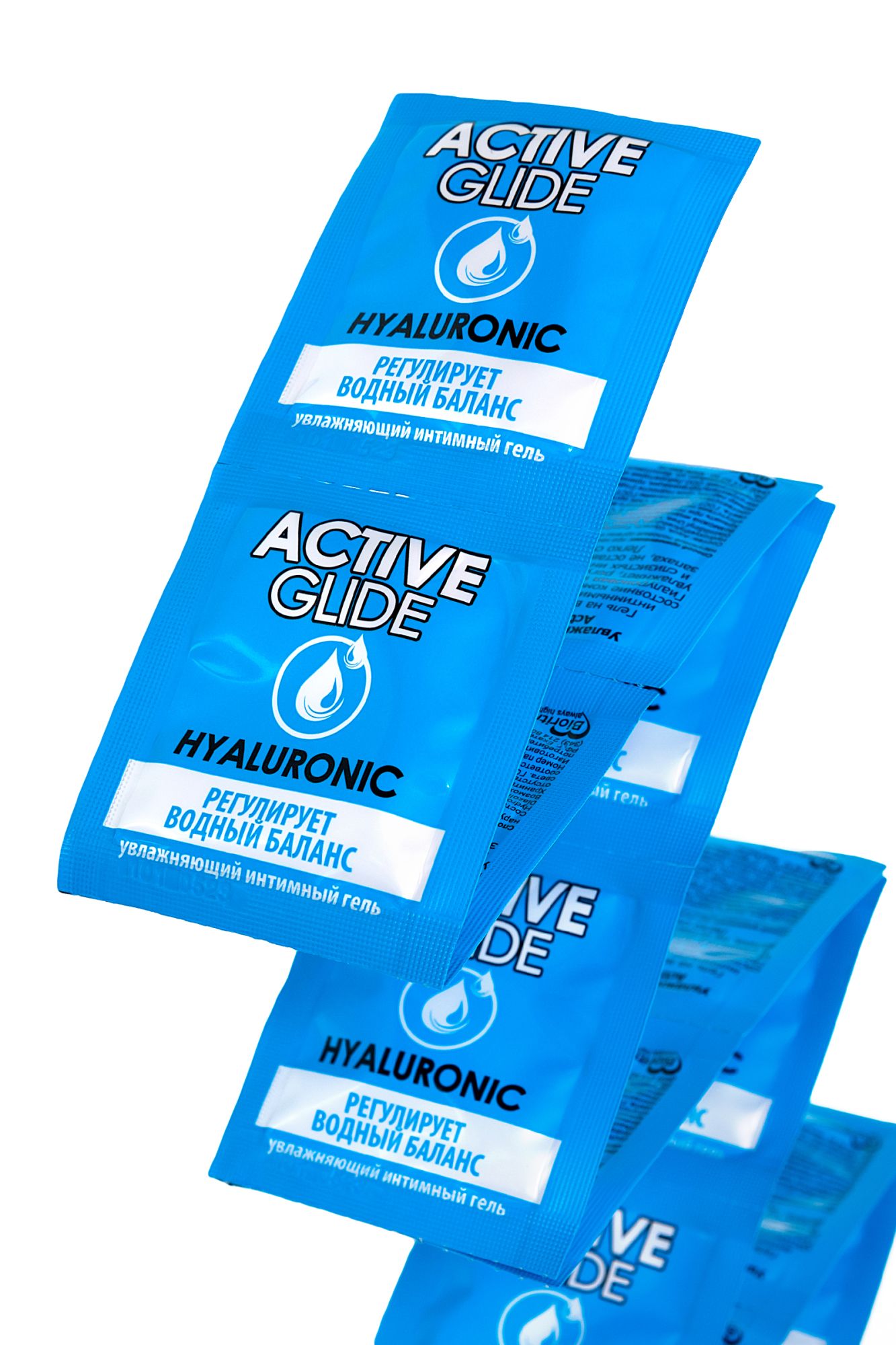 увлажняющий интимный гель active glide hyaluronic, 3 г 20шт в упаковке в 
