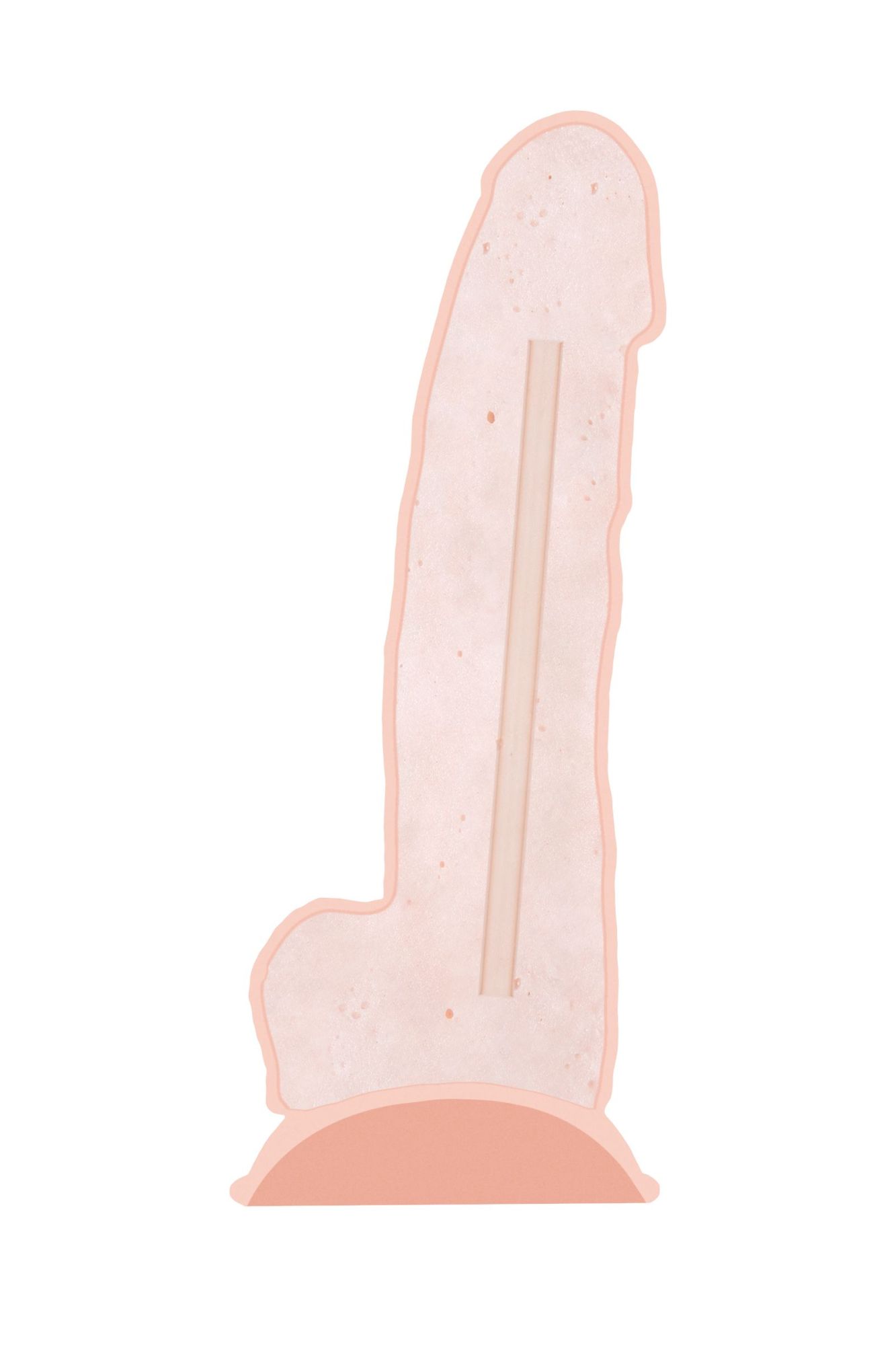 фаллоимитатор realstick silicone jake g, сайлекспан, телесный, 20,5 см в 
