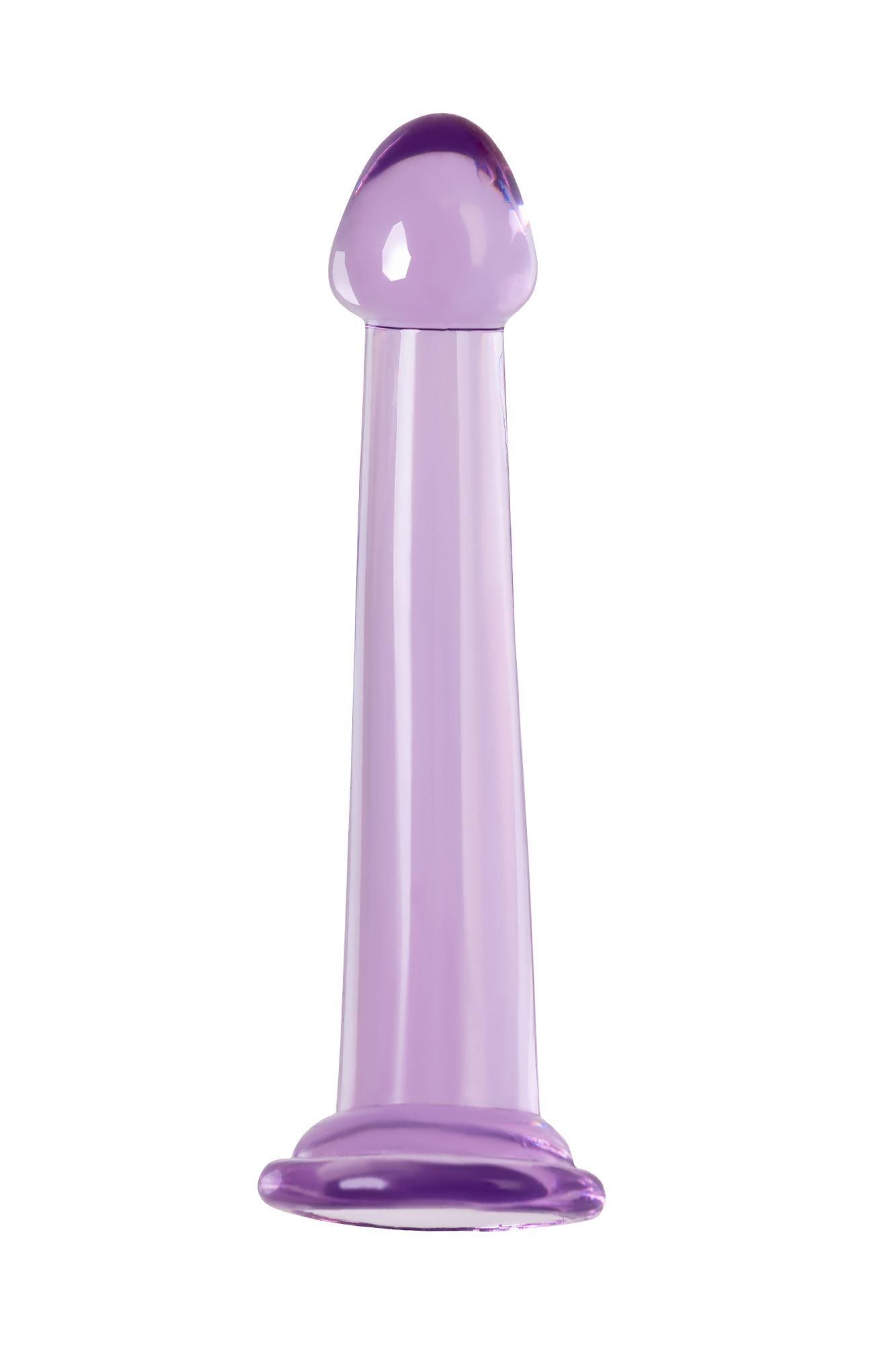 нереалистичный фаллоимитатор jelly dildo m toyfa basic, tpe, фиолетовый, 18 см в 