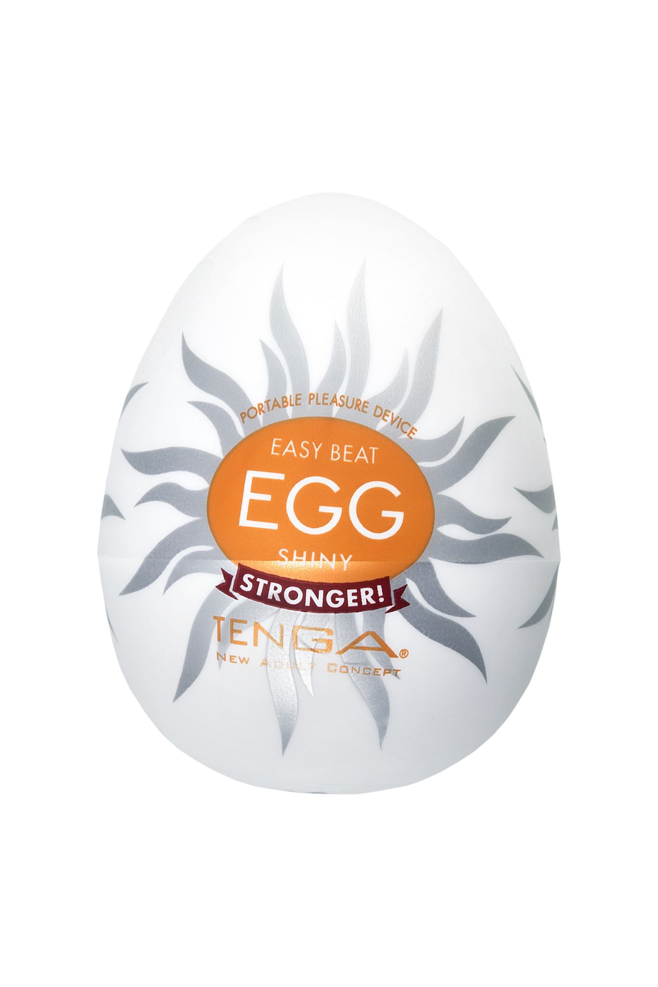 нереалистичный мастурбатор tenga №11 shiny, tpe, белый, 6,1 см в 