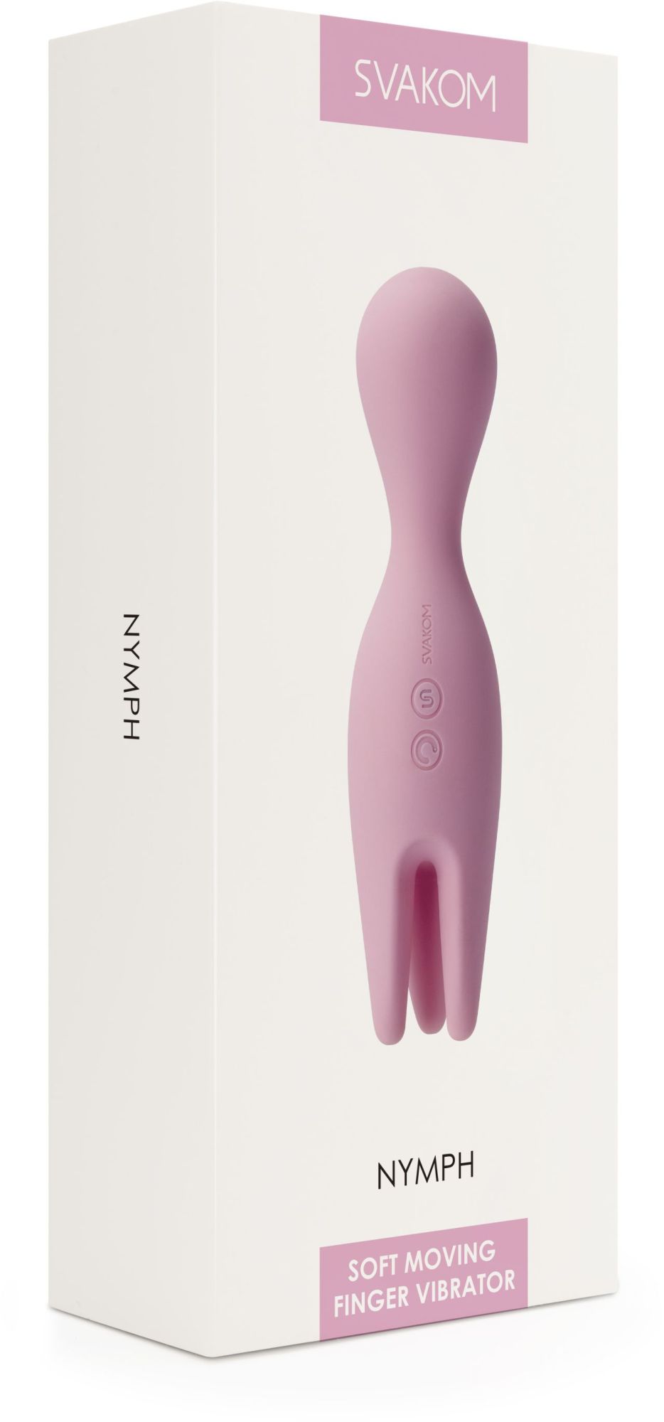 универсальный двусторонний вибростимулятор nymph pale pink в 
