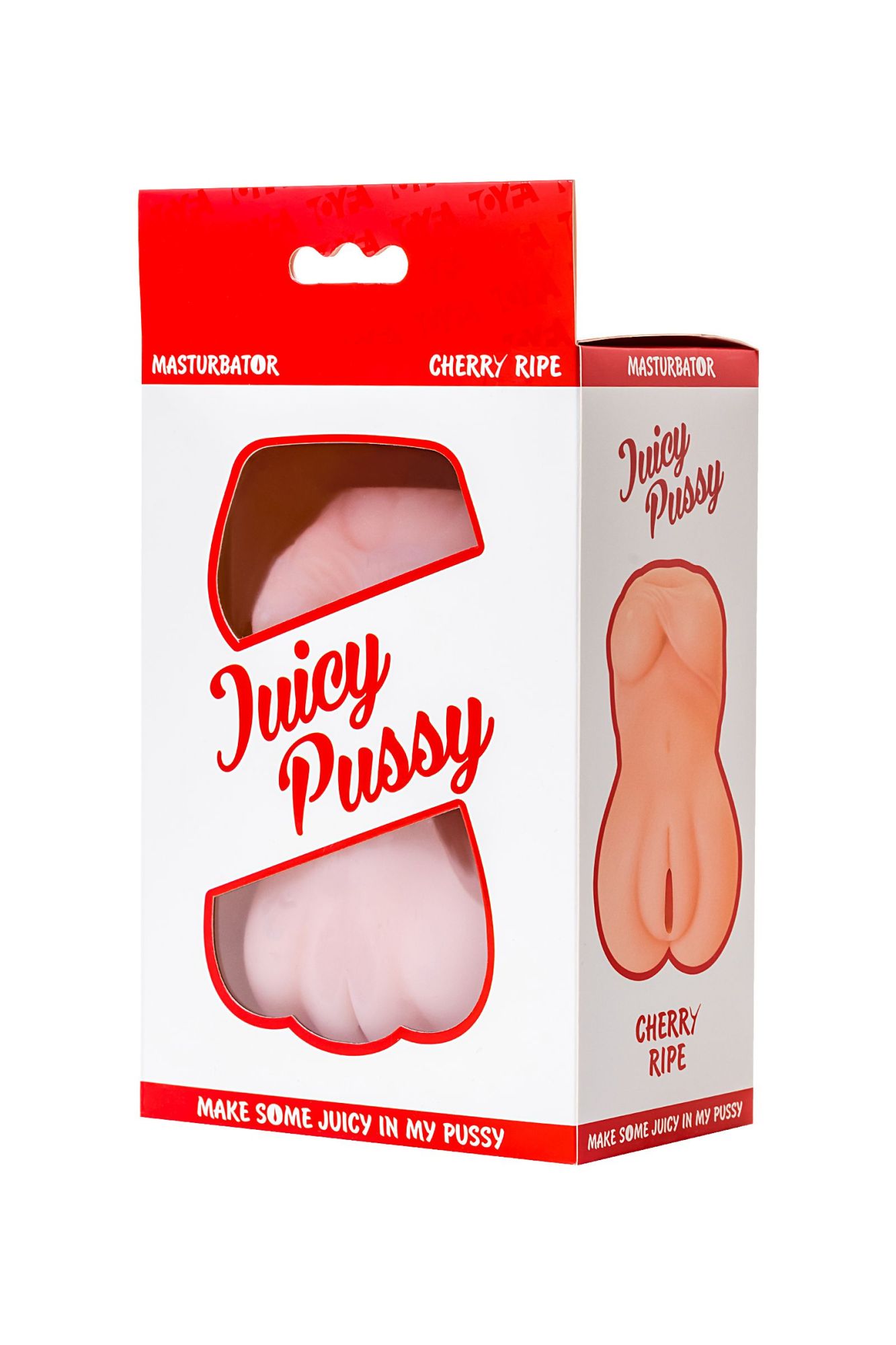 мастурбатор реалистичный toyfa juicy pussy cherry ripe, softskin, телесный, 15см в 