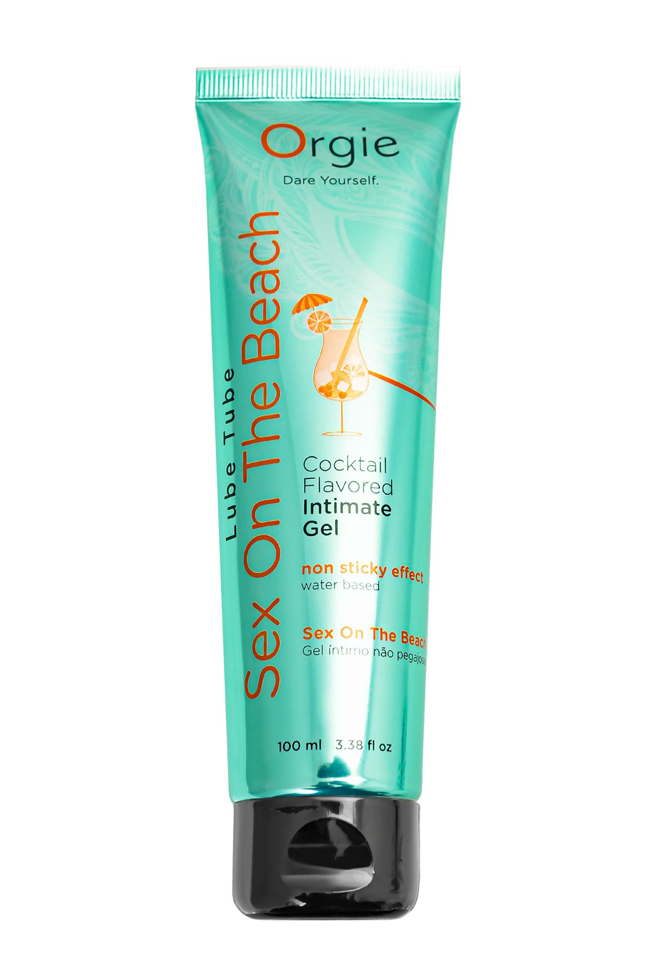интимный гель orgie lube tube на водной основе, со вкусом коктейля секс на пляже, 100 мл в 