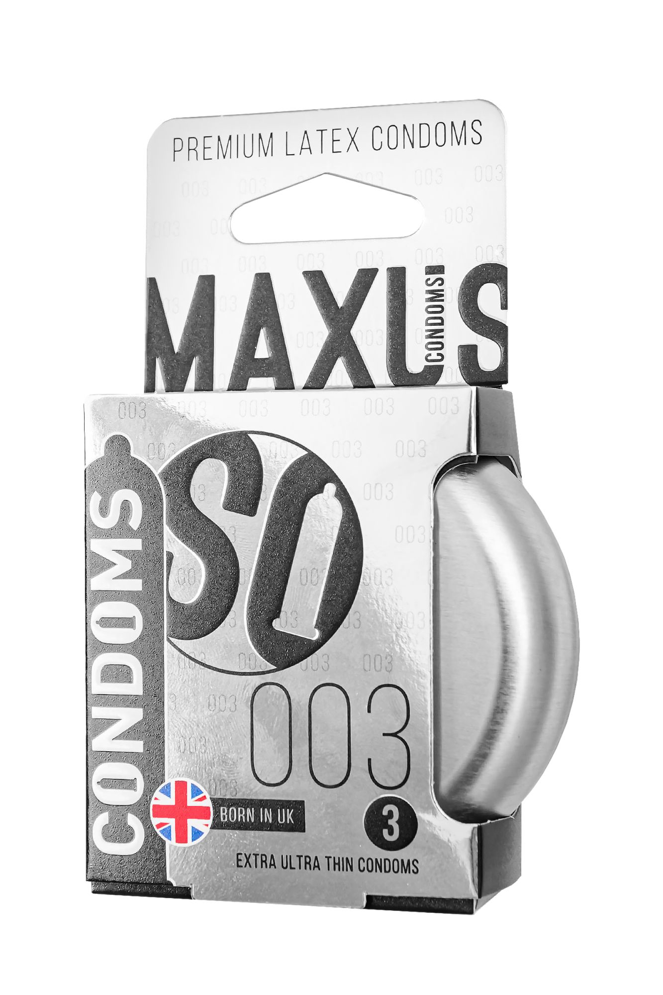 презервативы maxus, тонкие, латекс, железный кейс, 18 см, 5,3 см, 3 шт. в 