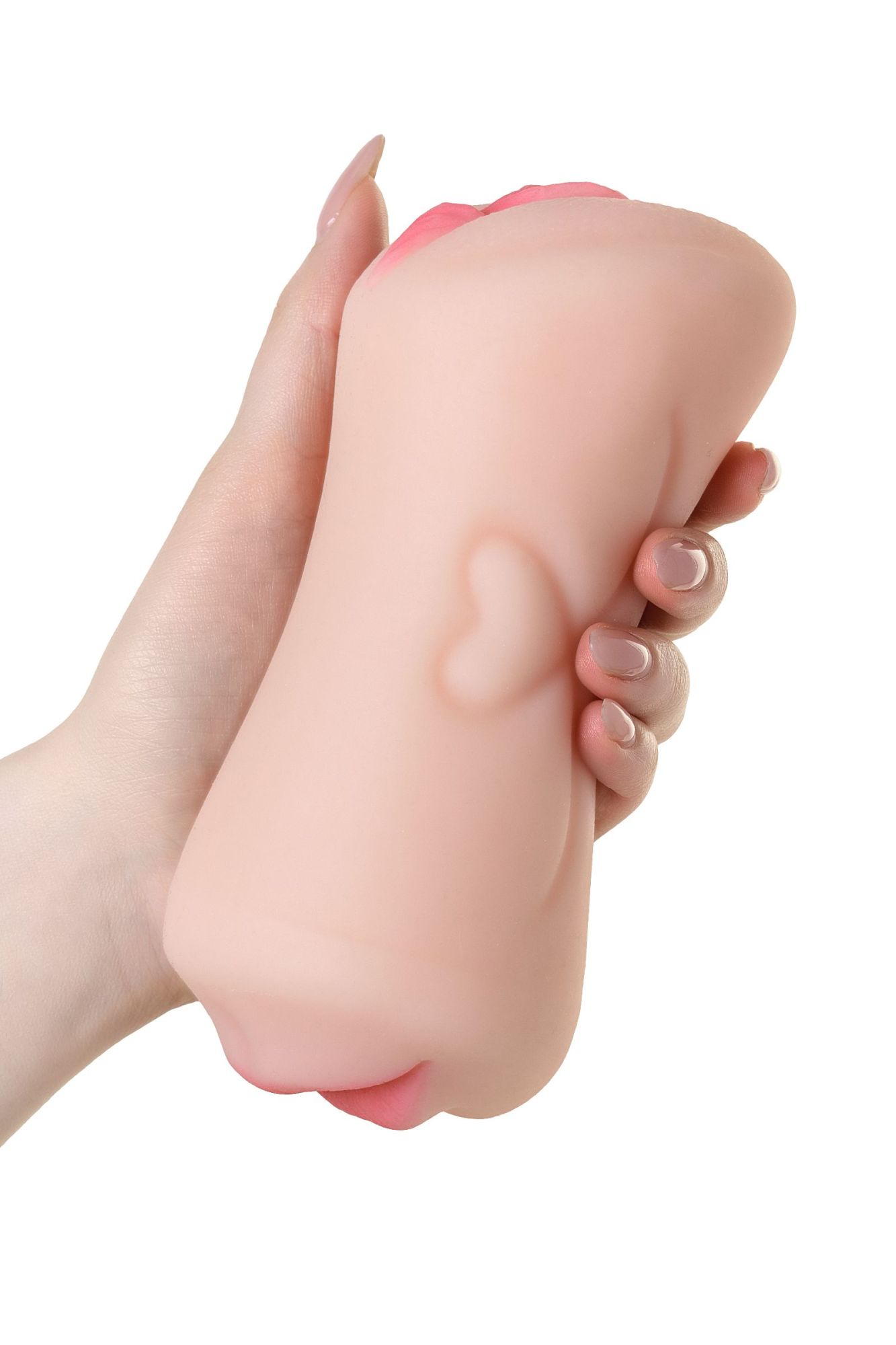 мастурбатор реалистичный toyfa juicy pussy pretty mouth, рот и вагина, softskin, телесный,17 см в 