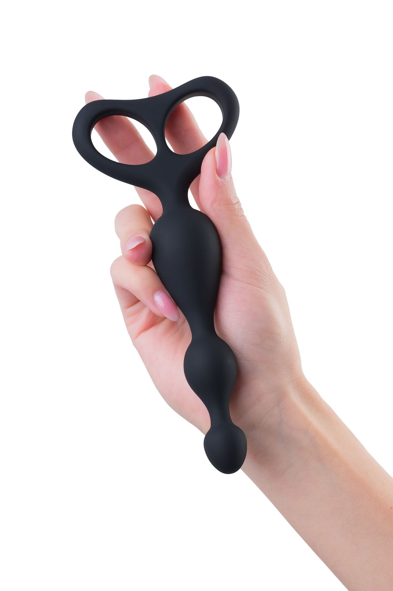 анальная втулка popo pleasure by toyfa aquilae, водонепроницаемая, силикон, черная, 18 см, ø 3 см в 