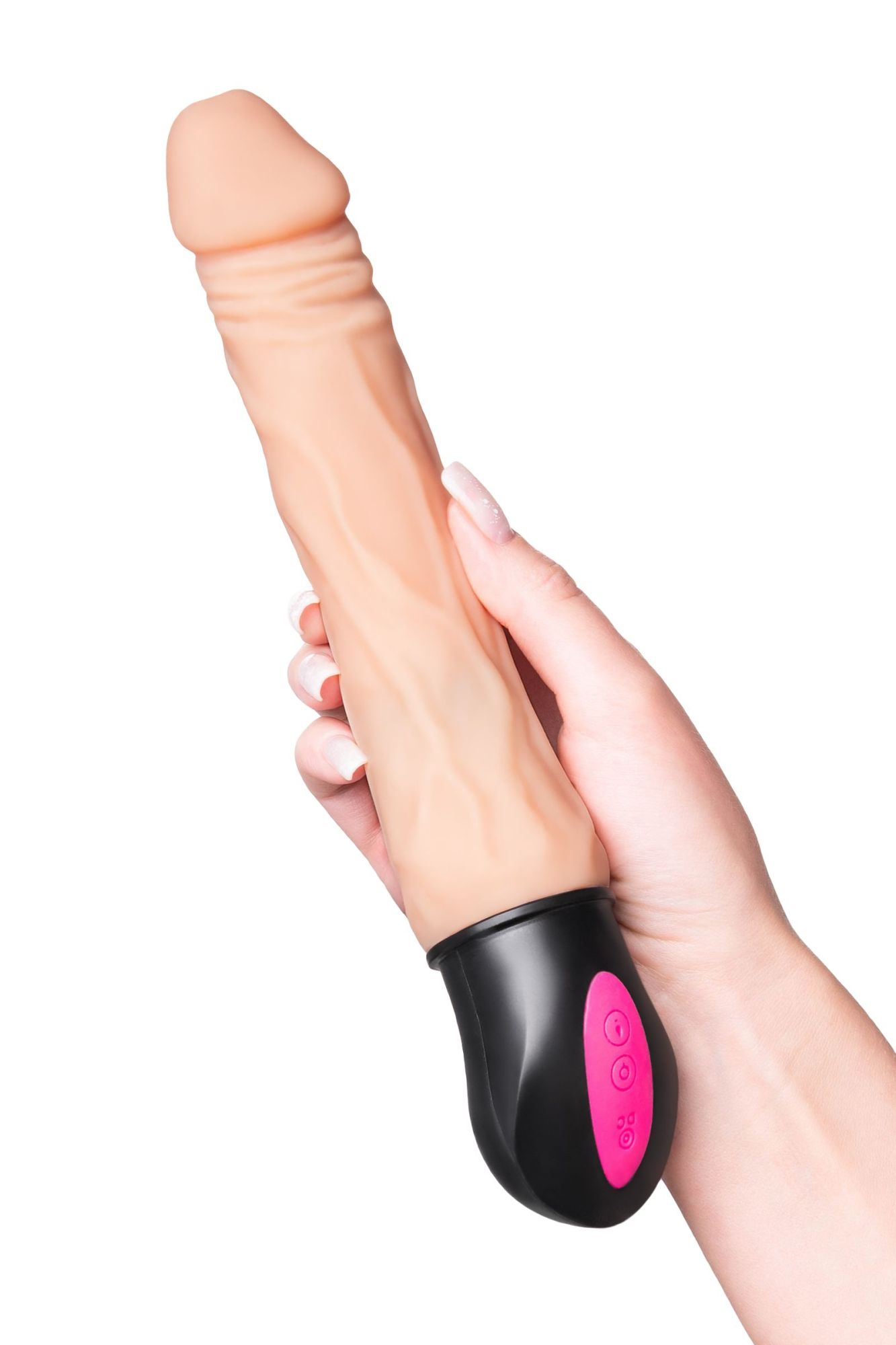 реалистичный вибратор с подогревом a-toys by toyfa benedick, tpe, телесный, 25 см в 
