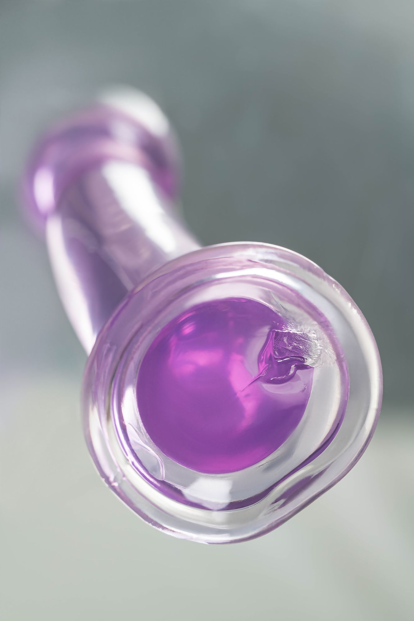 нереалистичный фаллоимитатор jelly dildo m toyfa basic, tpe, фиолетовый, 18 см в 