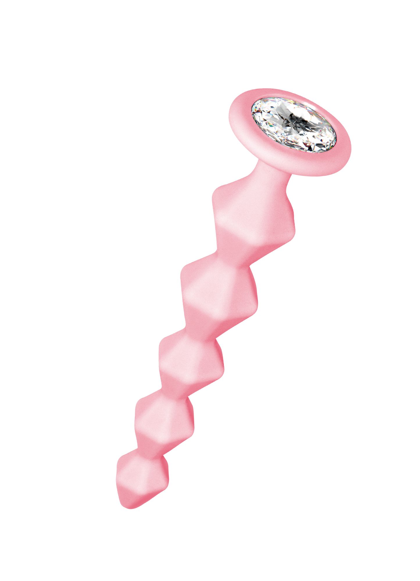 анальная цепочка с кристаллом emotions buddy pink 1400-01lola в 