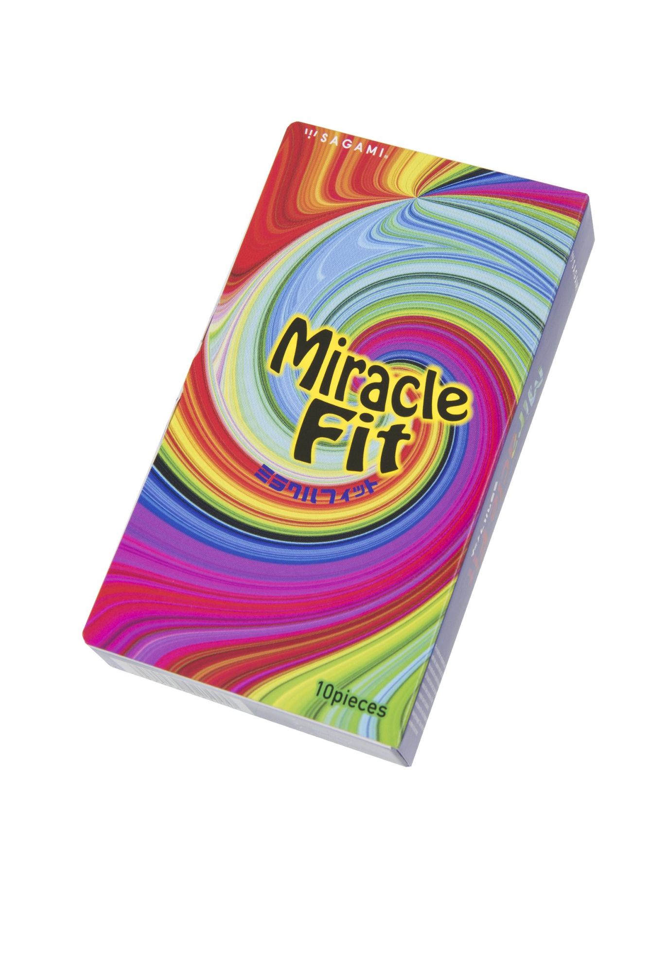 презервативы sagami, miracle fit, латекс, 18,5 см, 5,2 см, 10 шт. в 