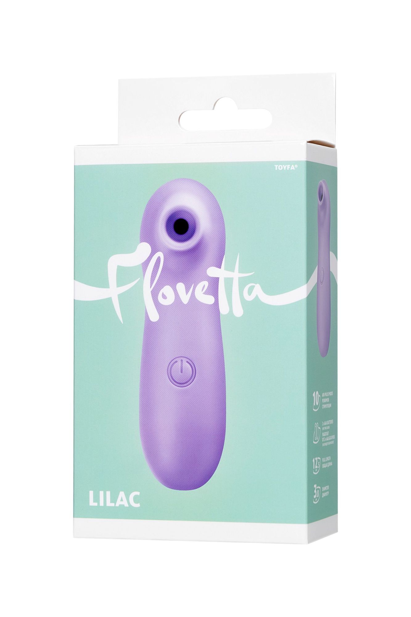 вакуум-волновой стимулятор клитора flovetta by toyfa lilac, abs пластик, фиолетовый, 12,5 см в 
