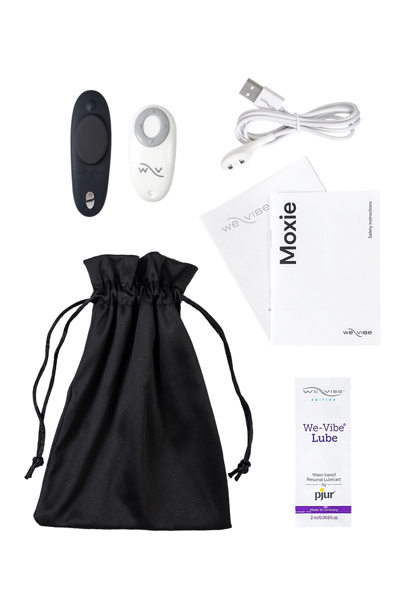 клиторальный стимулятор we-vibe moxie силикон, черный, 9,2 см в 